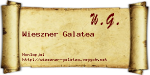 Wieszner Galatea névjegykártya